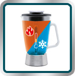 Vaso de vidrio que soporta choques de temperatura