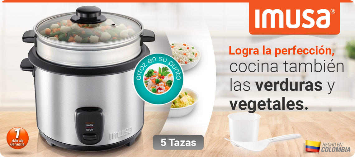 Podrás cocinar no solo un delicioso arroz también verduras y vegetales para preparaciones exquisitas