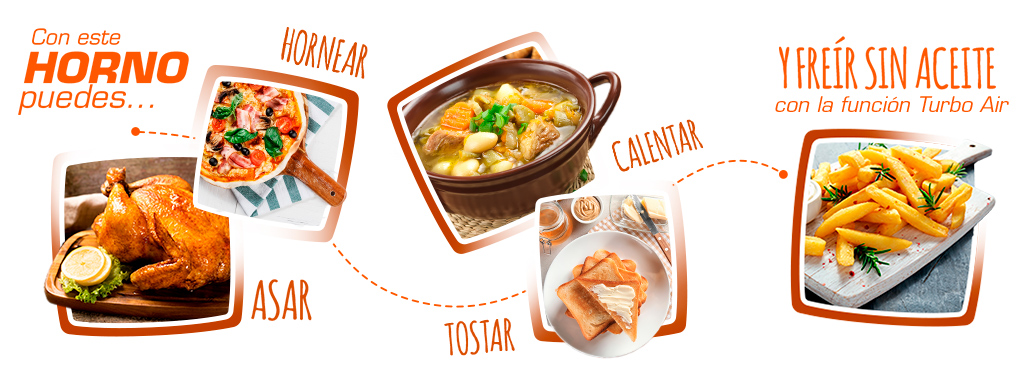 Horno Tostador y Freidora de Aire 20 Lts - Homecenter.com.co