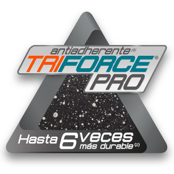 antiadherente triforce hasta 6 veces más durable