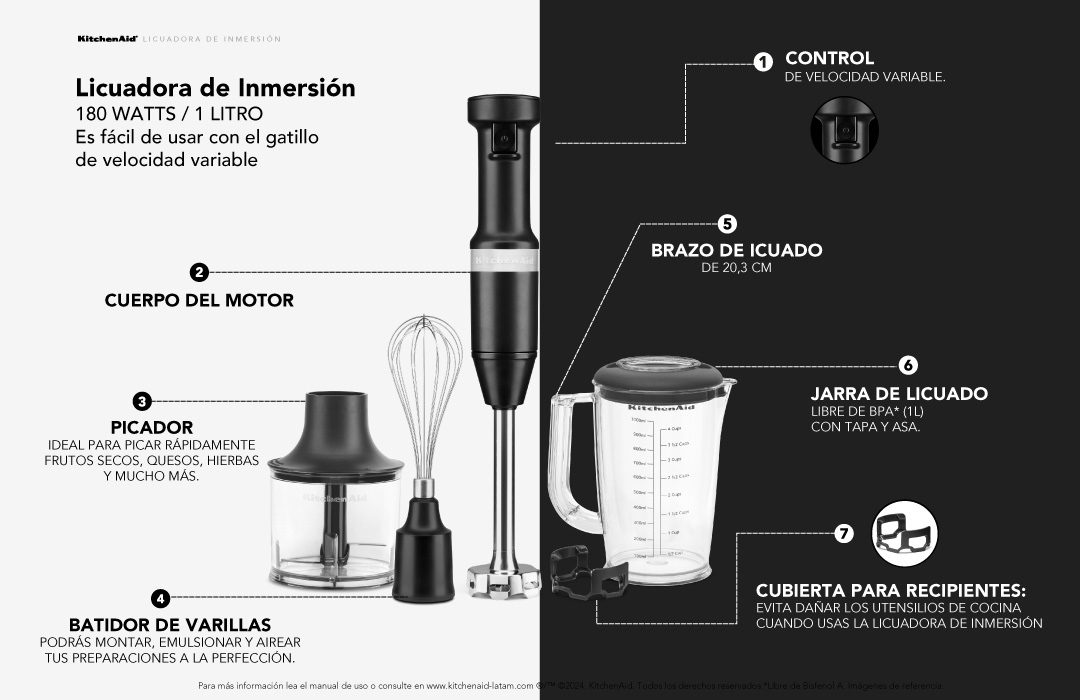 Descripcion de producto KitchenAid&reg;