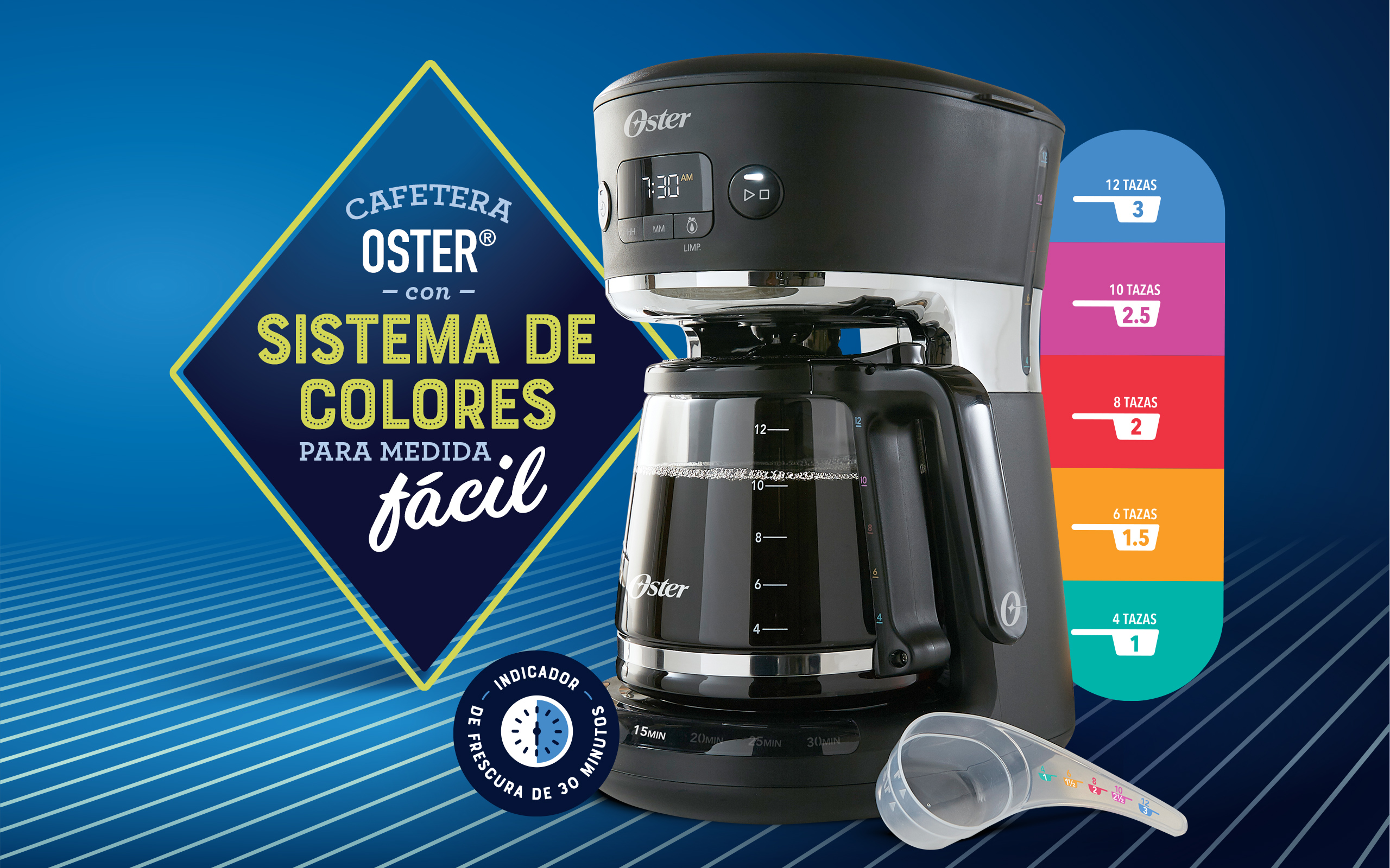 Cafetera Oster® Programable 12 Tazas – Do it Center
