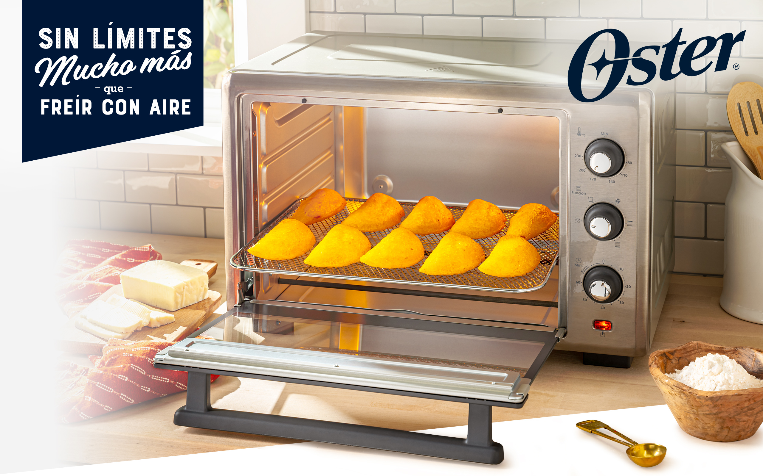 Horno Eléctrico con Freidora de Aire 35 Lts S35 Plateado - Homecenter.com.co