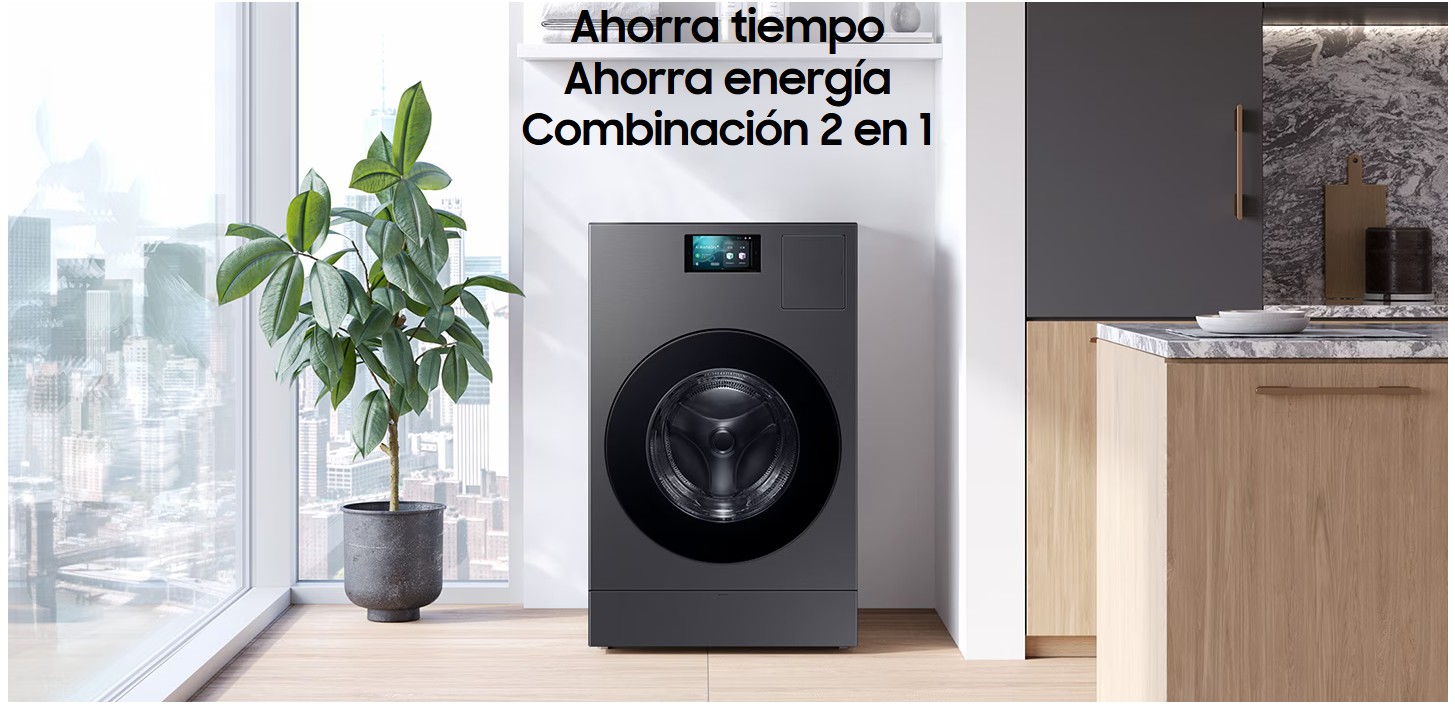 Lavadora Secadora Bespoke AI Laundry Combo™, 26Kg - WD26DB8995BZCO