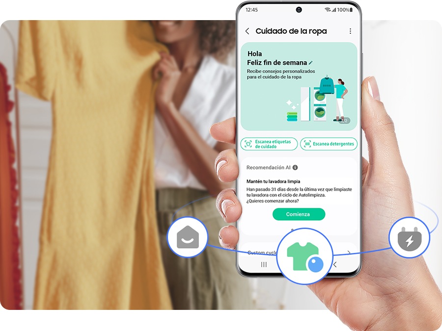 Cuidado de la ropa con SmartThings
