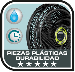 ventilador samurai fabricado en plástico