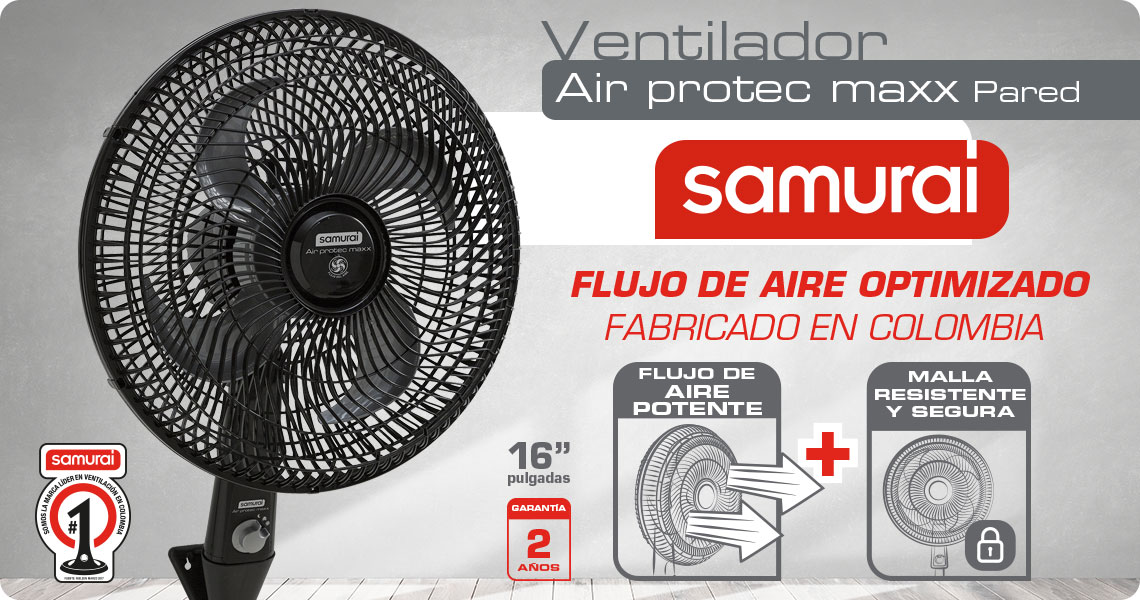 Ventilador de pared Samurai Air Protec Maxx