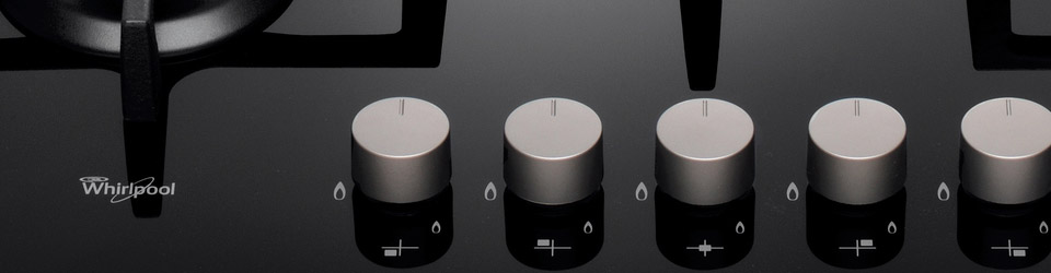 Cubierta de inducción en vitrocerámica Whirlpool 305674 Vista del control táctil.