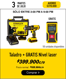 Taladro + nivel laser