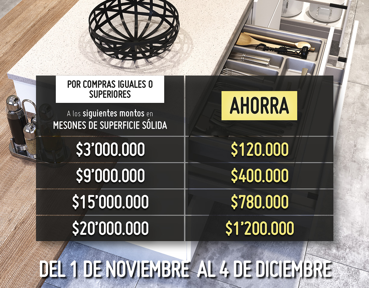 mesones de superficie s�lida