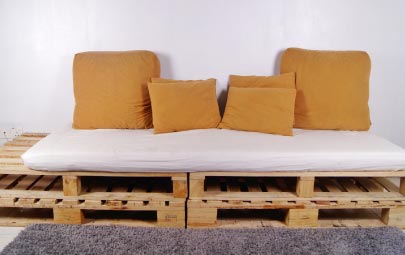 Aprende cómo hacer un sofá cama con pallets
