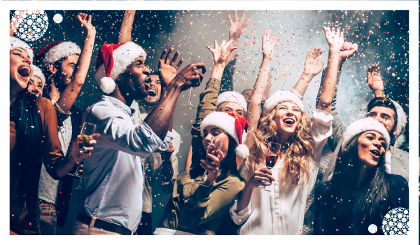agueros de fin de a�o - personas celebrando navidad
