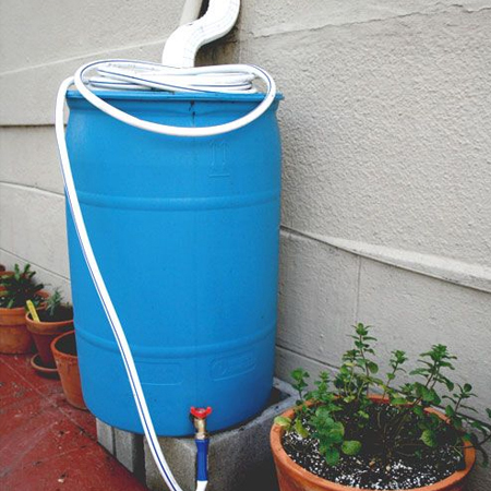 como recolectar agua de lluvia - balde recolector de agua