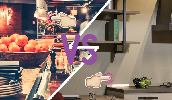 tipos de cocinas modernas