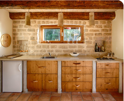 ideas de cocinas mediterr�neas - Cocina mediterr�nea en madera