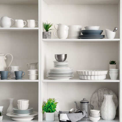 como decorar una cocina peque�a - vajilla
