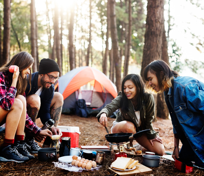 tips para acampar - comida de camping