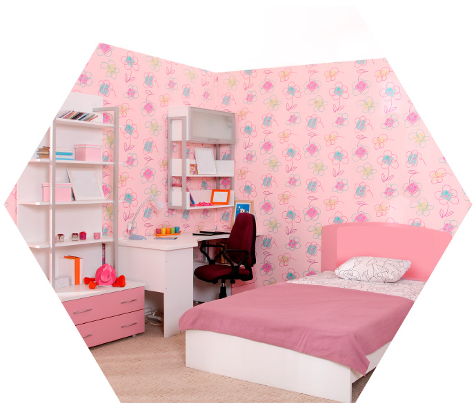 decoracion de cuartos para nias - cuarto rosa