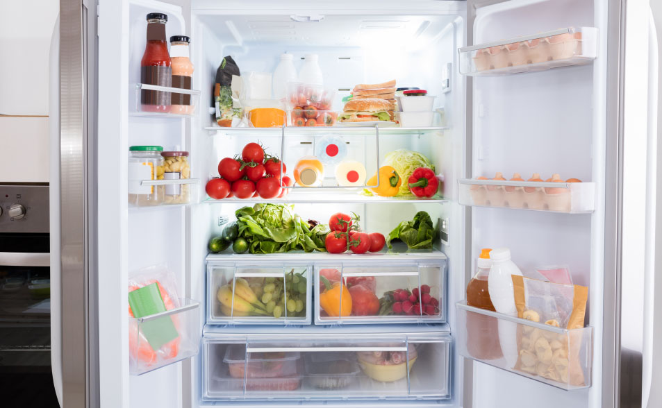 como mantener la casa limpia - Nevec�n lleno de alimentos de manera ordenada