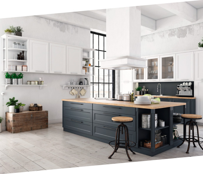 estilos de cocinas de madera