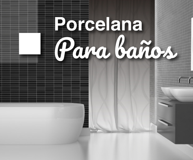 Ideas de baños - Porcelana para pisos y paredes
