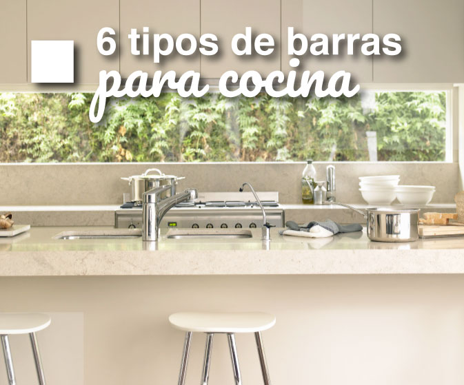 Ideas de cocinas para la casa - 6 tipos de barras para cocina