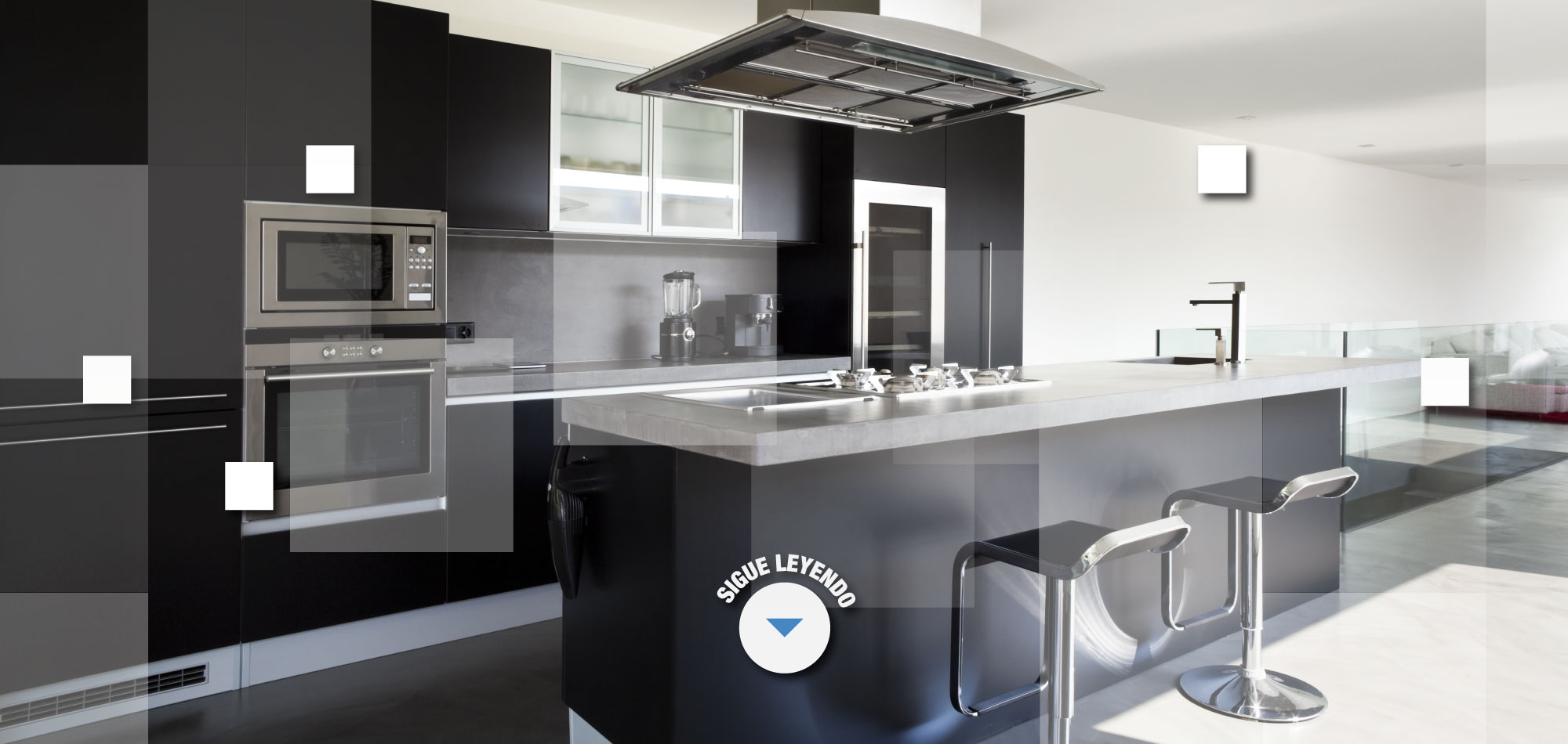 Ideas de cocinas para la casa - cocina moderna color negro