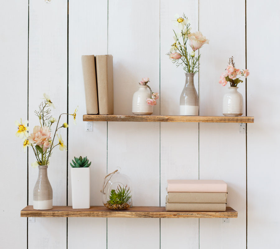 Ideas para organizar cuartos peque�os: repisas