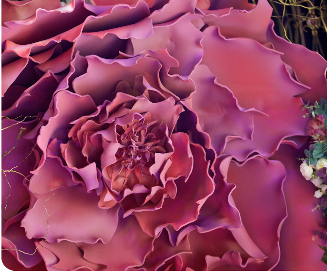 que son las flores artificiales - Rosa artificial hecha de plstico