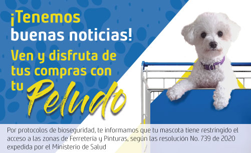Trae tus mascotas a Homecenter